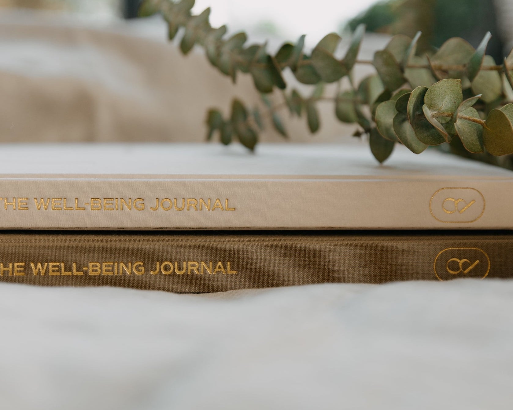 Spine YOU Well-being Journal in Sand + Olive