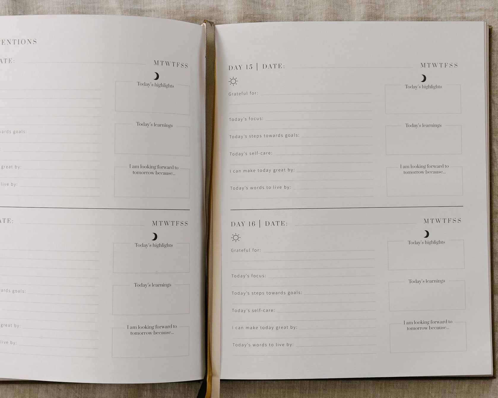 Daily Intentions Chapter 4 Internal Pages