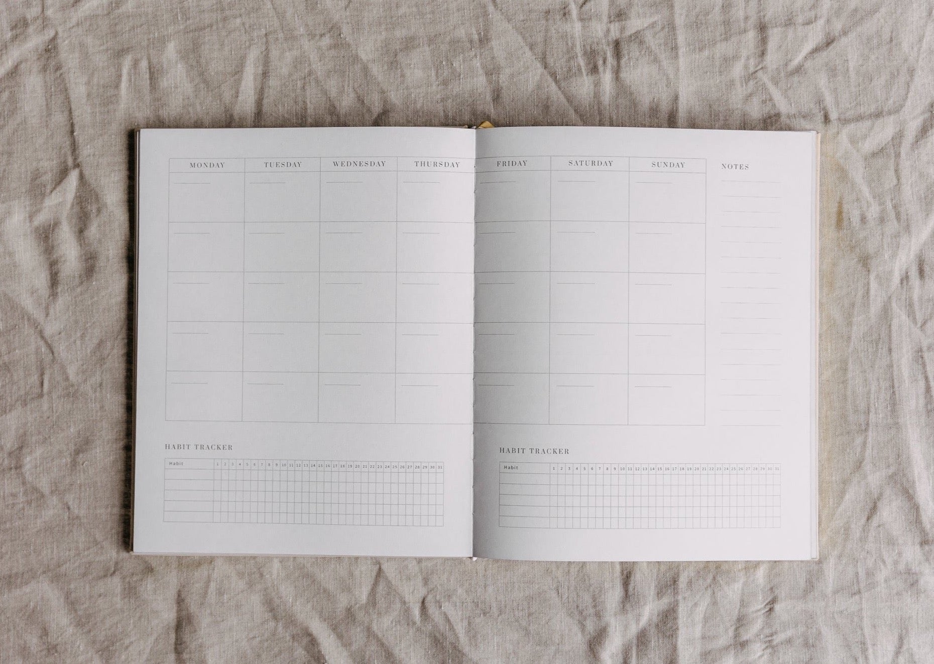 Monthly Planning Spread Chapter 4 internal pages