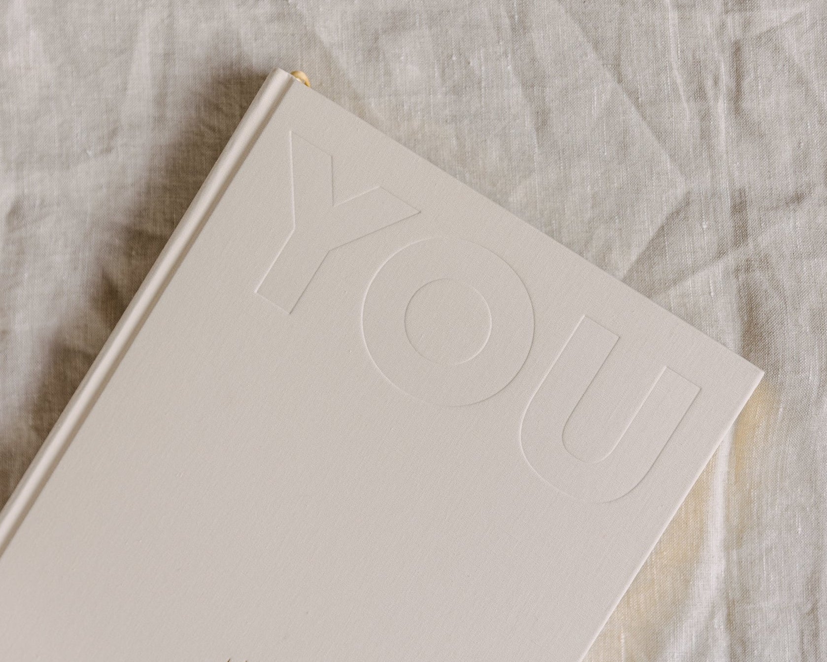 YOU front cover debossing Linen Sand