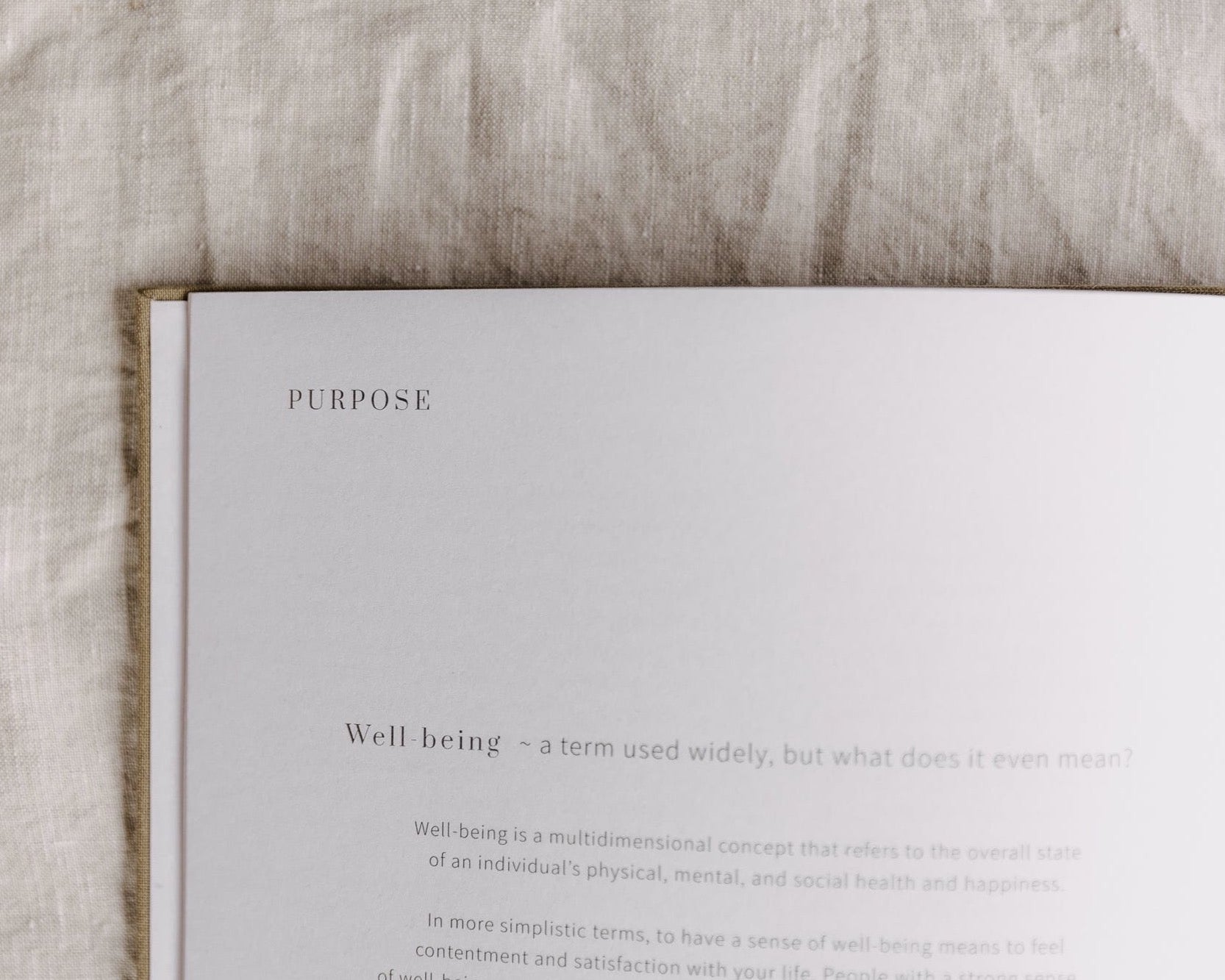 Purpose leading internal pages