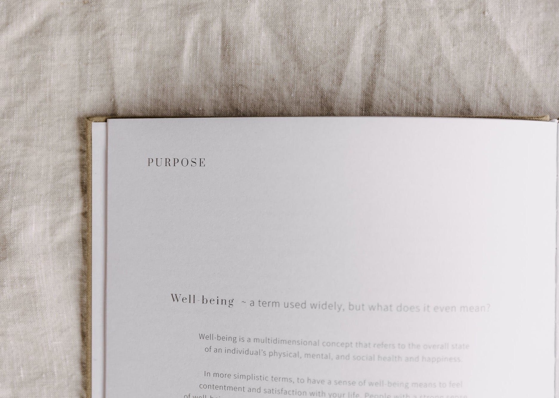 Purpose leading internal pages
