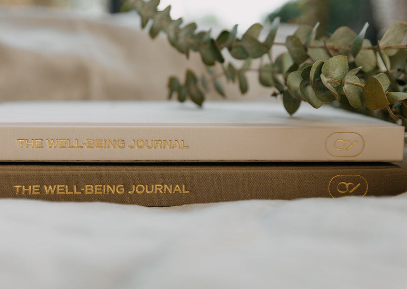 Spine YOU Well-being Journal in Sand + Olive