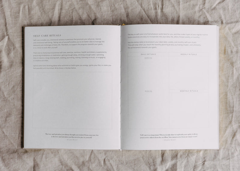 Self-care rituals Chapter Three internal pages