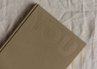 YOU Debossing Front Cover Linen Olive